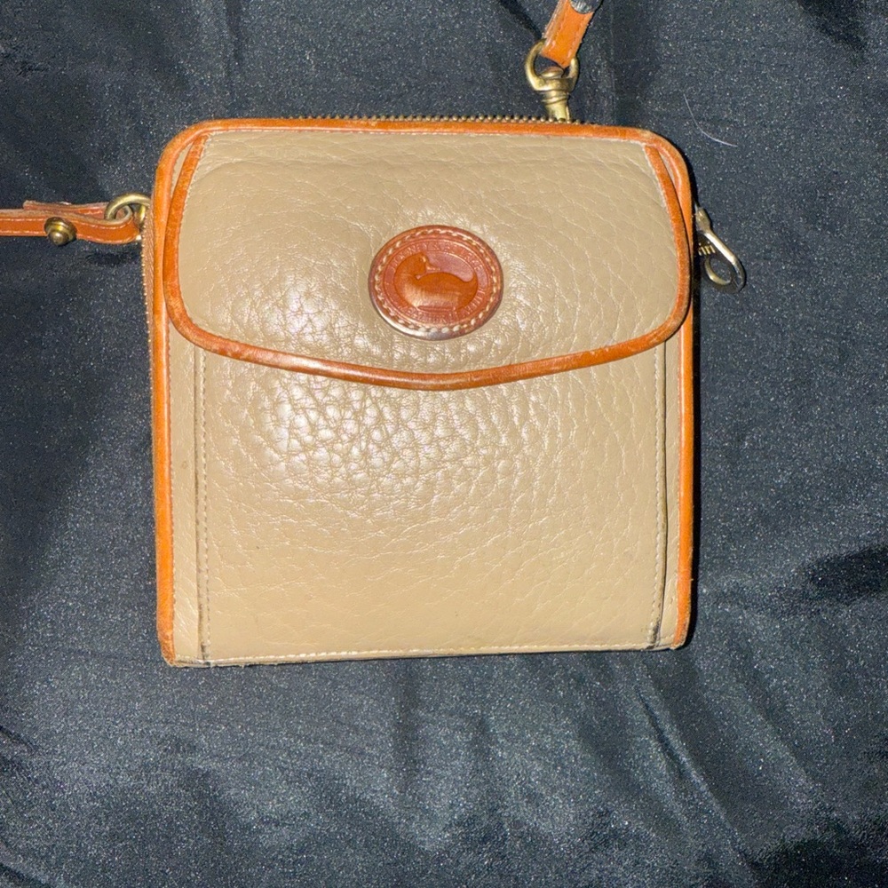 Dooney & Bourke Beige and Brown Crossbody Bag